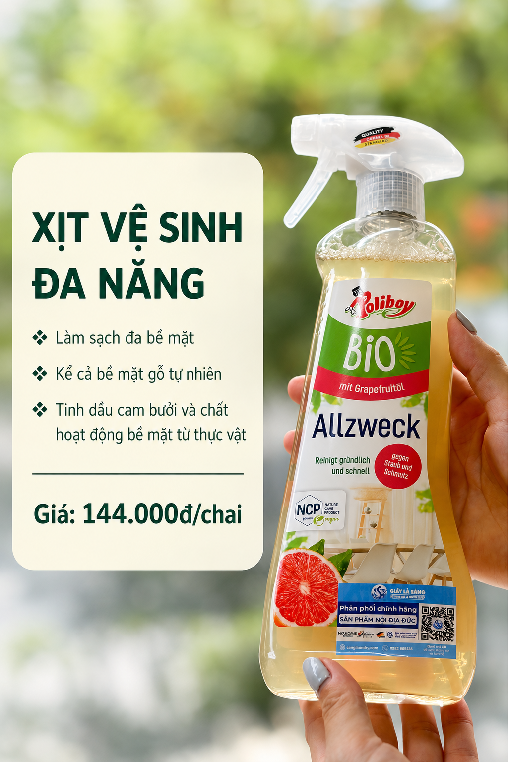 xịt vệ sinh đa năng